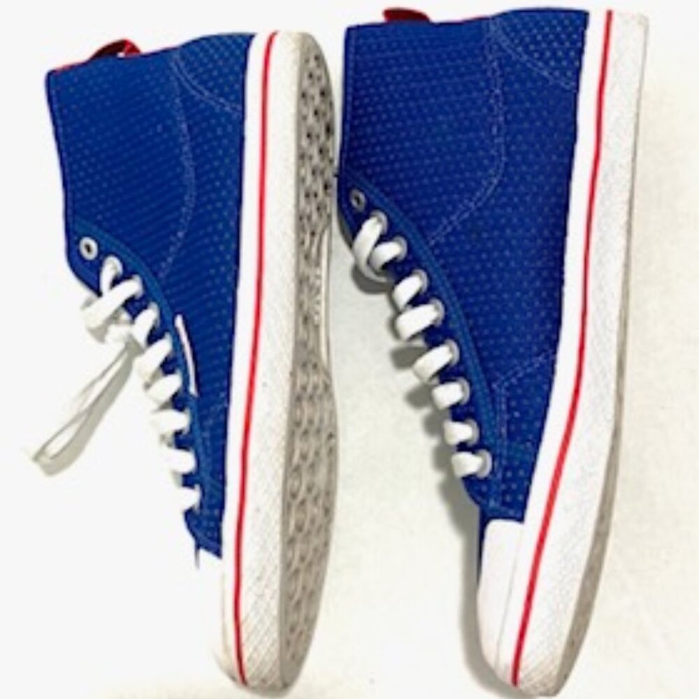 Adidas Canvas High Top Sneakers (Tennis Shoes) Woman's size 7.5 Blue